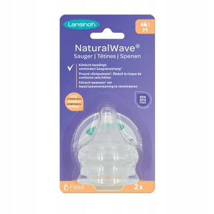 LANSINOH NaturalWave tetinas para biberón 3m+