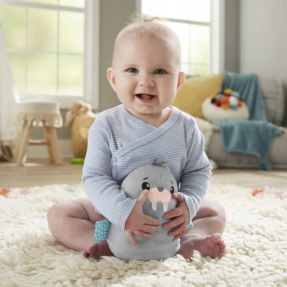 FISHER-PRICE Chill Vibes pluș muzical cu melodii și vibrații MORS 17 cm