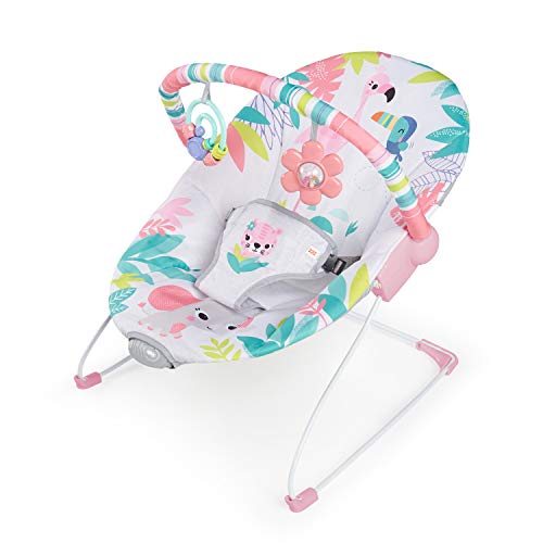 BRIGHT STARTS Flamingo Vibes vibrating bouncer