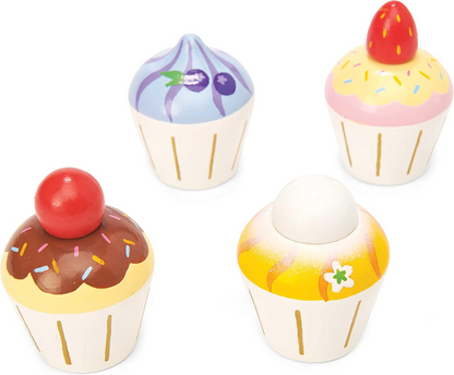 LE TOY VAN cupcake in legno 4 pezzi