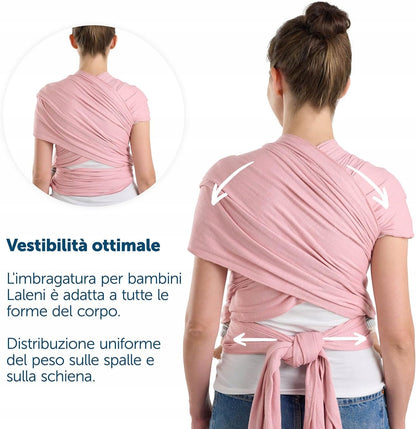 LALENI eșarfă elastică pentru purtarea bebelușului până la 15 kg