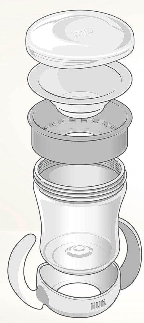 NUK Mini Magic Cup kubek niekapek świecący w ciemności 360° 160 ml 6 m+ – zdjęcie produktu 5