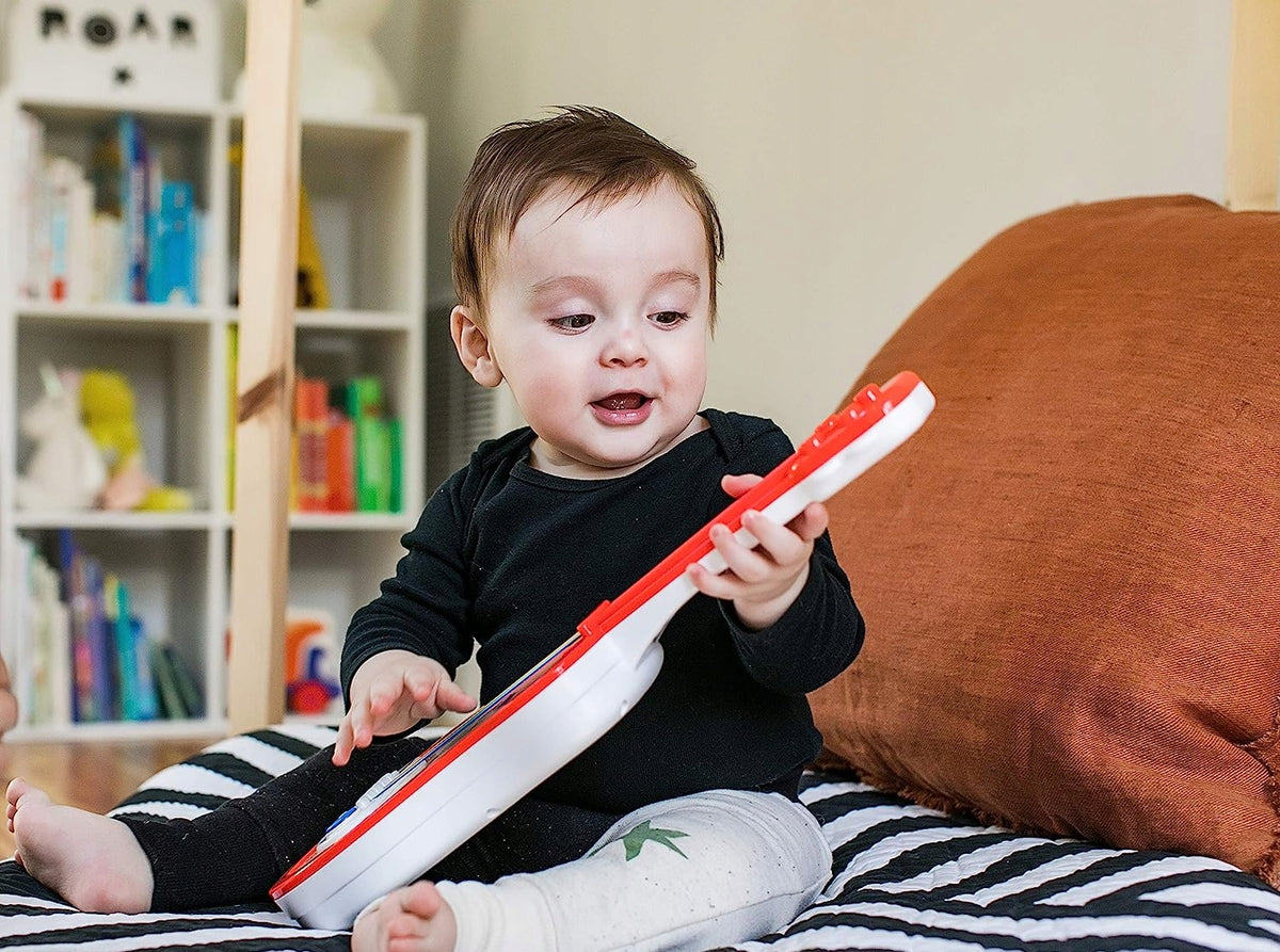 HAPE Baby Einstein ukulele 43 cm legno, plastica