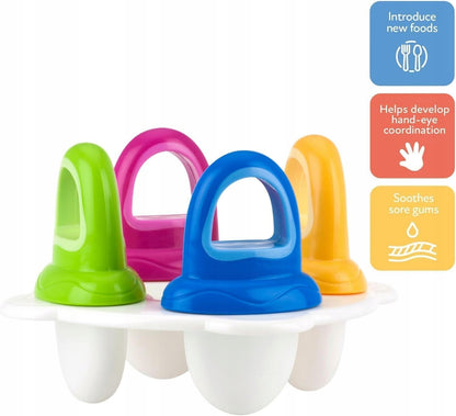 NUBY jégkrém formák 3 db cumi alakú 6 hónap+