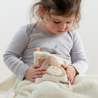 Fehn Rainbow Teddy borsa termica con noccioli di ciliegia 16 cm