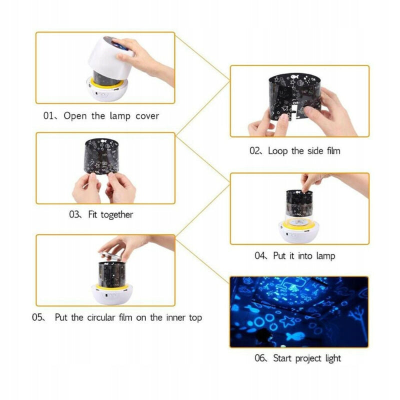 SPECIAL SWEETprojector lampcolour whitedimensions 13 x 12 cmpowered by USB cable (supplied)materials ABS, PCas