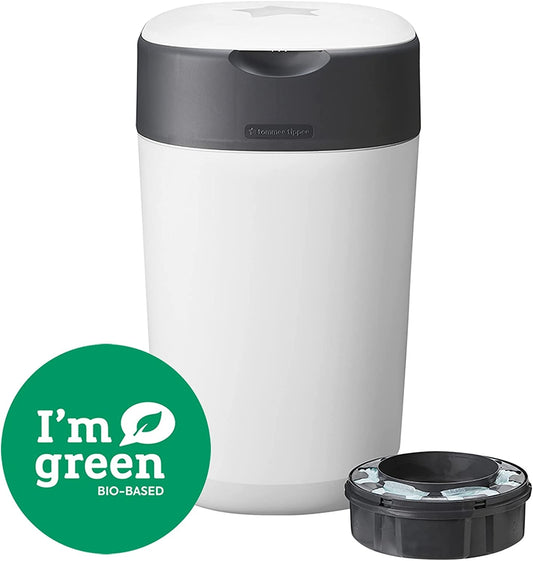 TOMMEE TIPPEE Twist&Click kosz na pieluchy z wkładem, uszczelnia pieluchy i neutralizuje zapachy