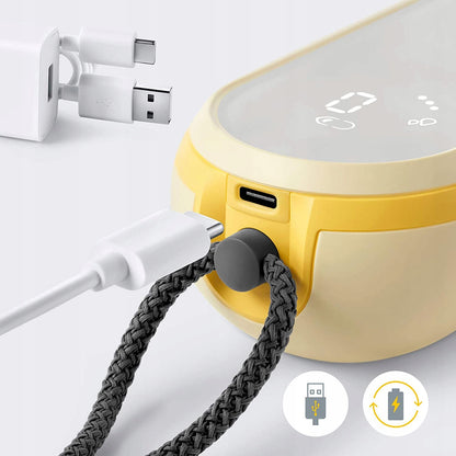 double 2-phase electric breast pump yellow color