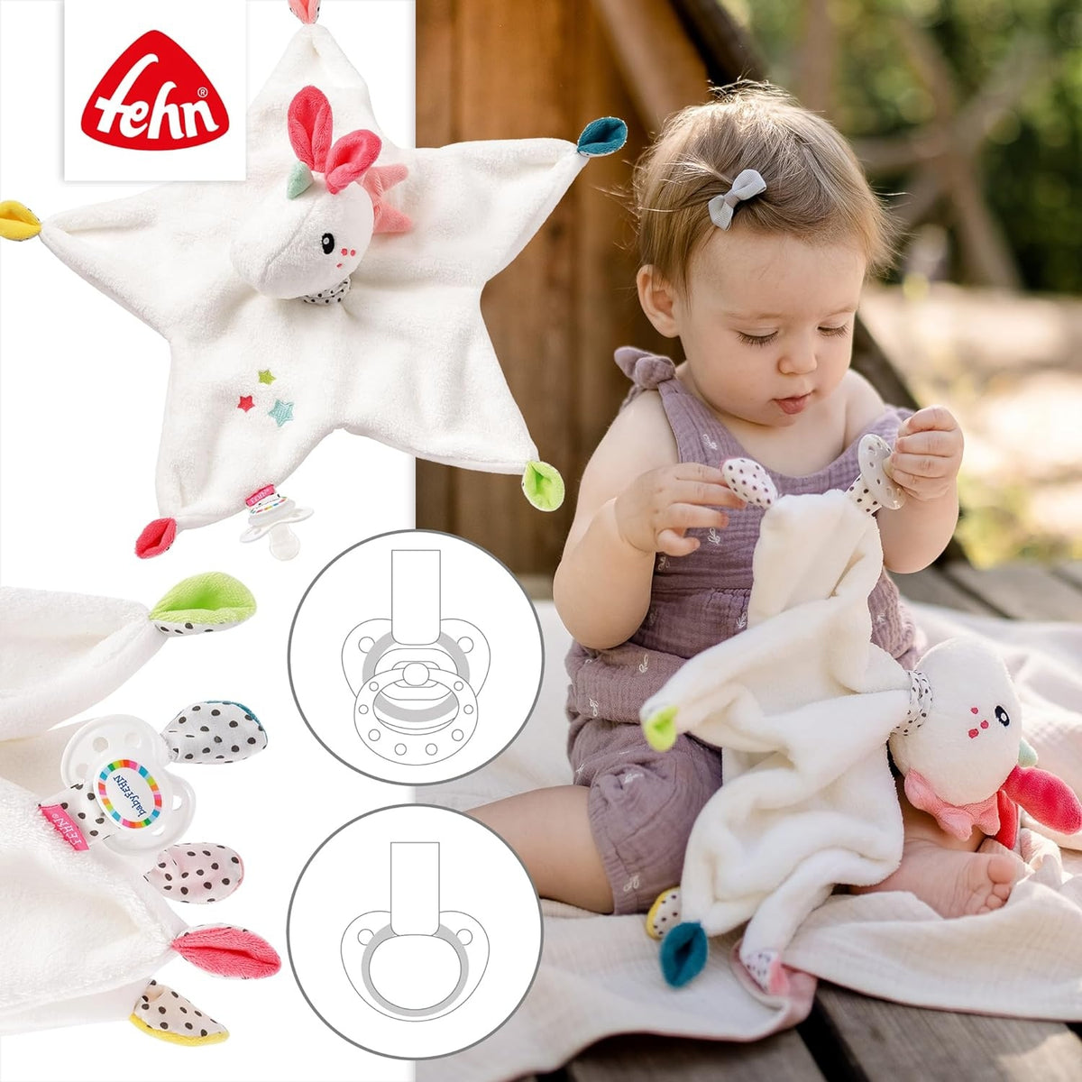 FEHN copertina peluche AIKO&YUKI 30 cm