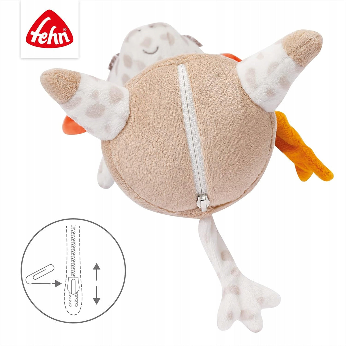 FEHN noční lampička plyšová žirafa 27cm GUTE NACHT