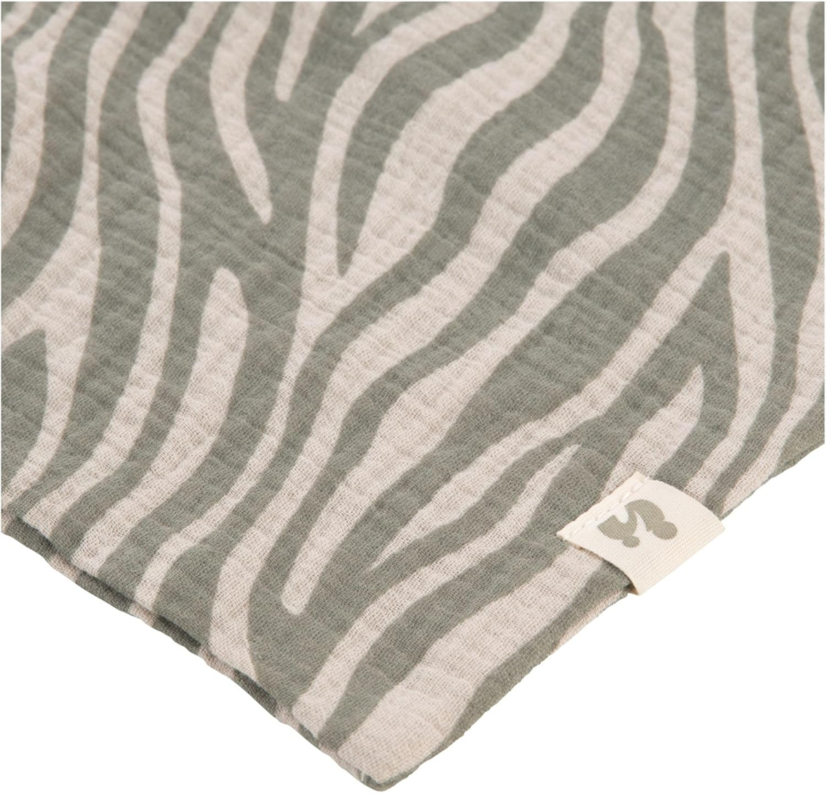 HAUCK Cuddle N Play comforter in mussola coccolone 25 x 25 cm ZEBRA SAGE