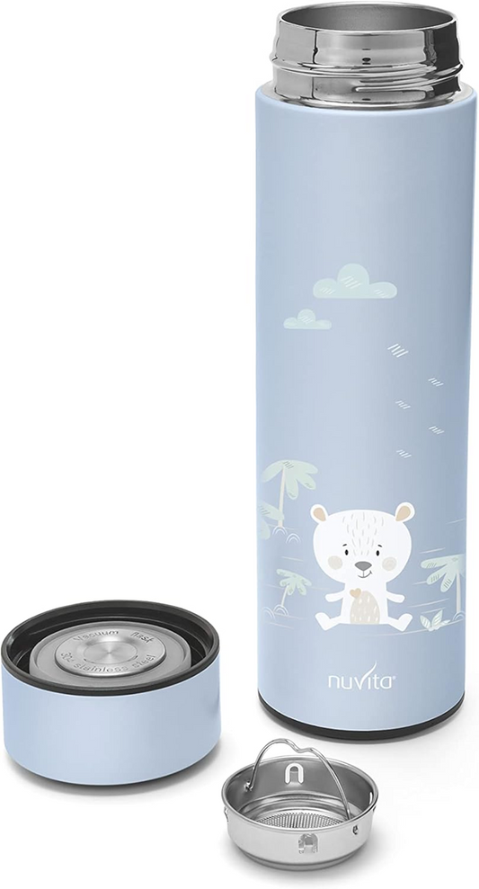 NUVITA thermos per bevande calde e fredde 500 ml con termometro digitale LED