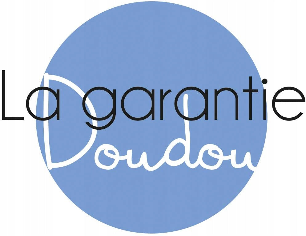 DOUDOU et COMPAGNIE pszczoła komforter PRZYTULANKA organic. logo La garantie Doudou