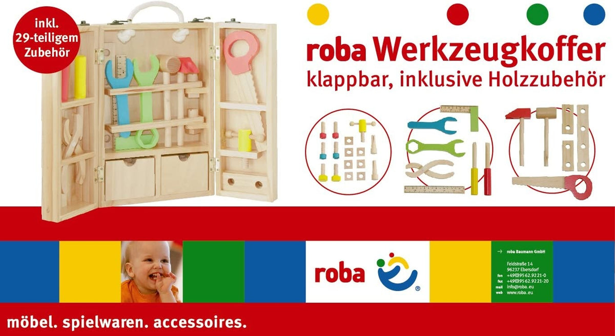 ROBA walizka z narzędziami drewniana – zdjęcie produktu 7