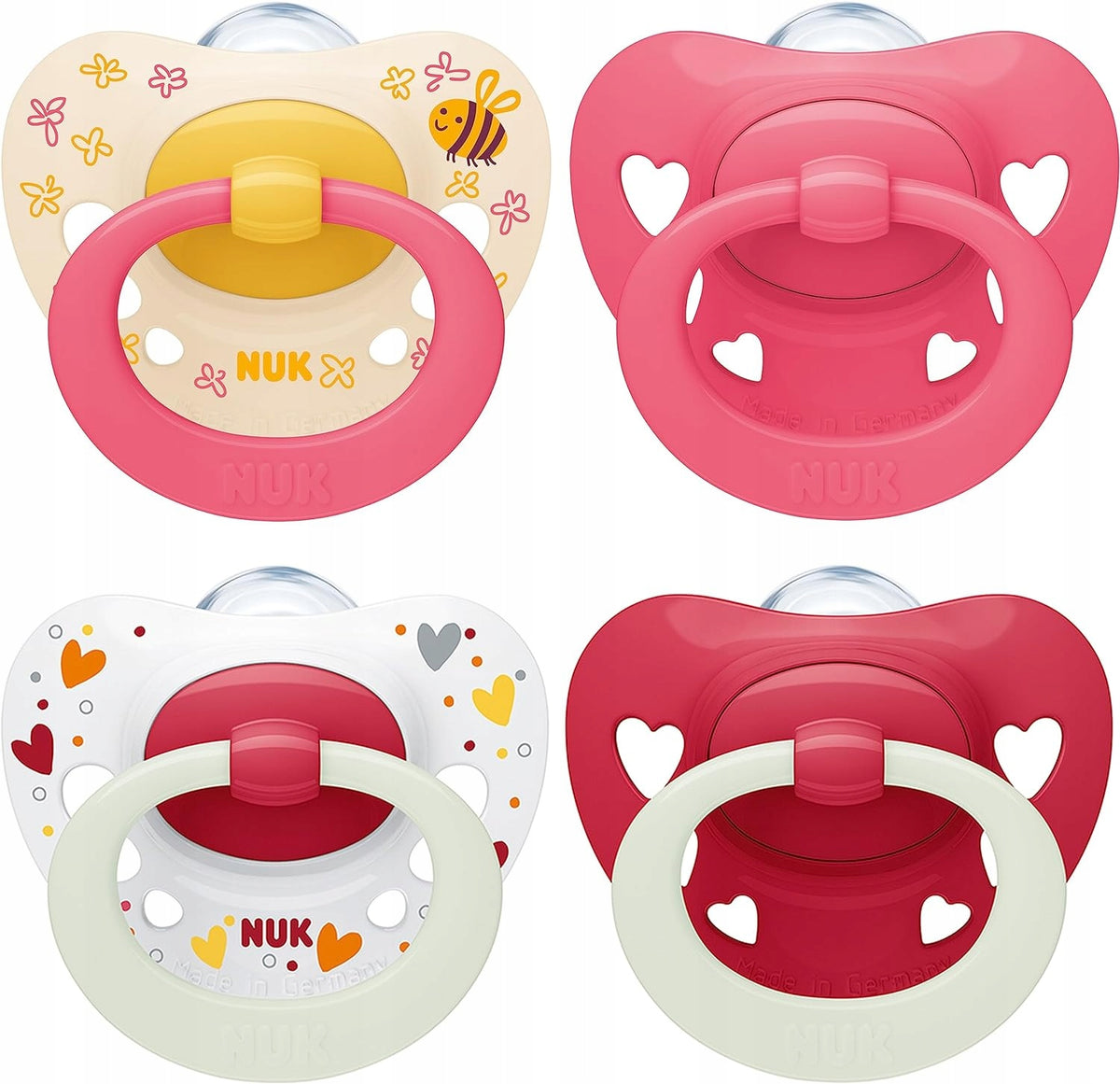 NUK SIGNATURE DAY&NIGHT πιπίλα x4 18-36 μηνών