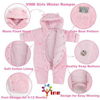 VINE winter jumpsuit met kap 3-6 msc