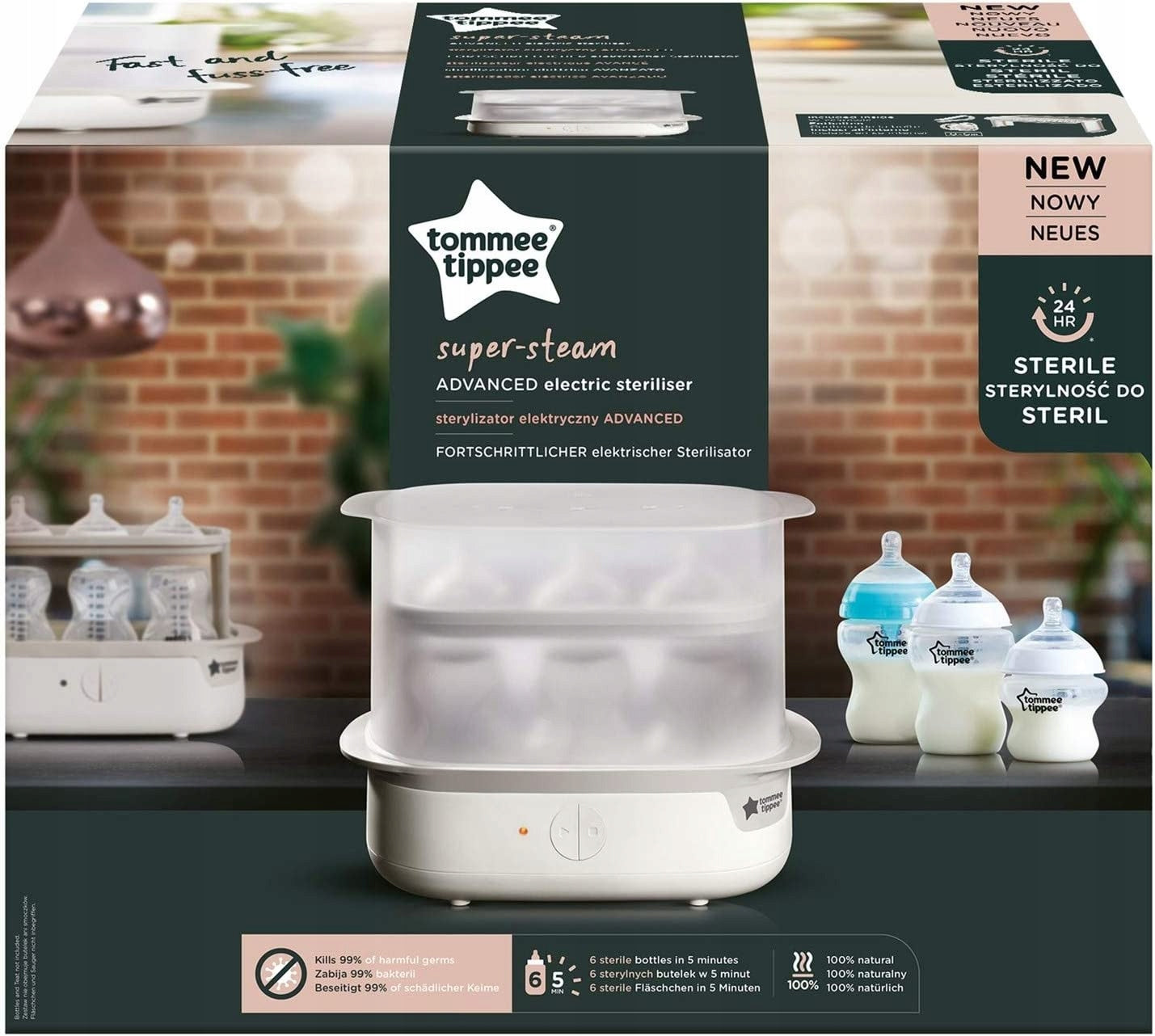 TOMMEE TIPPEE elektryczny sterylizator parowy – zdjęcie produktu 5