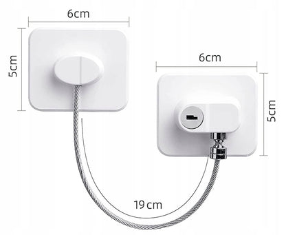CHILD SAFETY LOCK detská poistka na skrinky a zásuvky, 1 kus