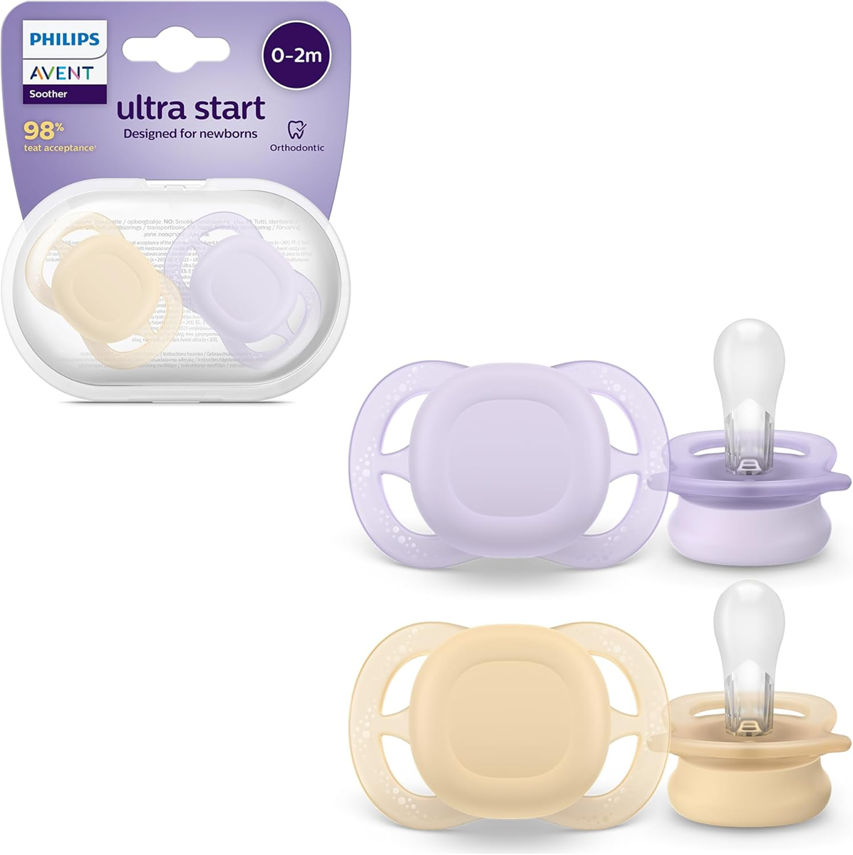 PHILIPS AVENT Ultra Start suzete x 2 0-2 luni