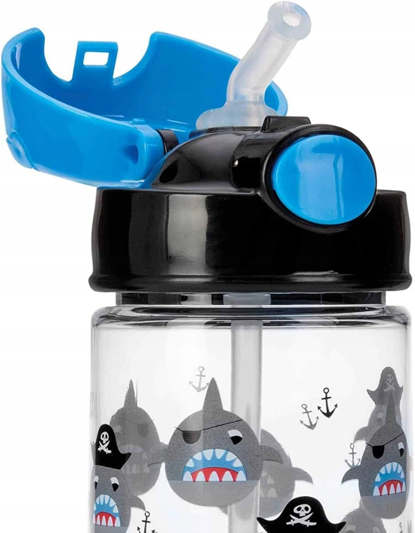 NUBY Straw Cup tritan drinkfles met rietje 4 m+ 540 ml HAAI