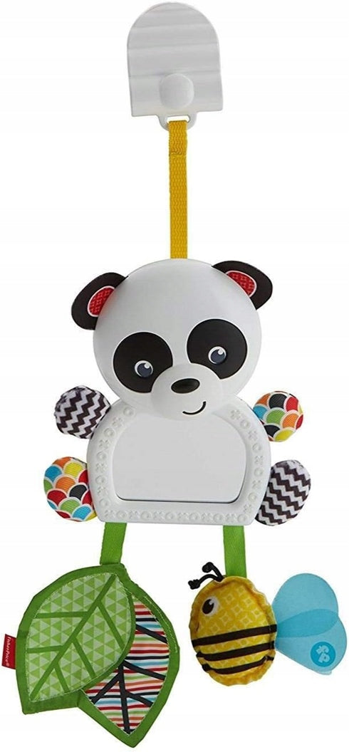 FISHER-PRICE FGH91 Kinderwagen- und Babysitz-Anhänger mit Rassel, 37 cm, PANDA