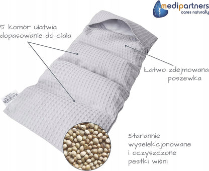 MEDIPARTNERS termoforo con noccioli di ciliegia GRANDE 800g 60x20 cm