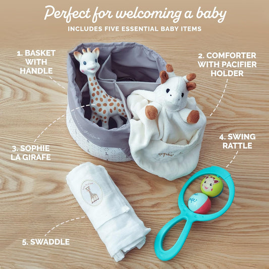 GIRAFFA SOPHIE set per neonati CESTO REGALO