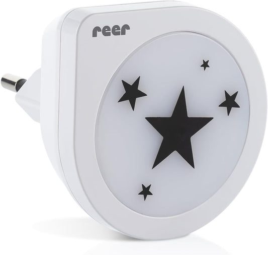 REER NightGuide Star luce notturna LED da presa con sensore di oscurità