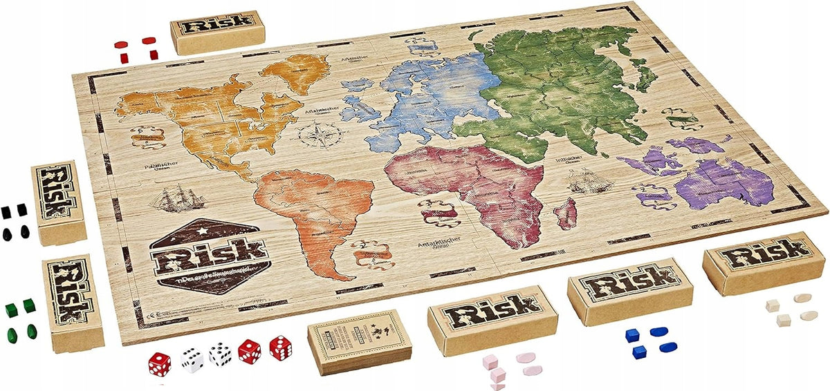 HASBRO Risk gioco strategico con tabellone e pedine in legno L. FRANCESE