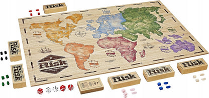 HASBRO Risk gioco strategico con tabellone e pedine in legno L. FRANCESE