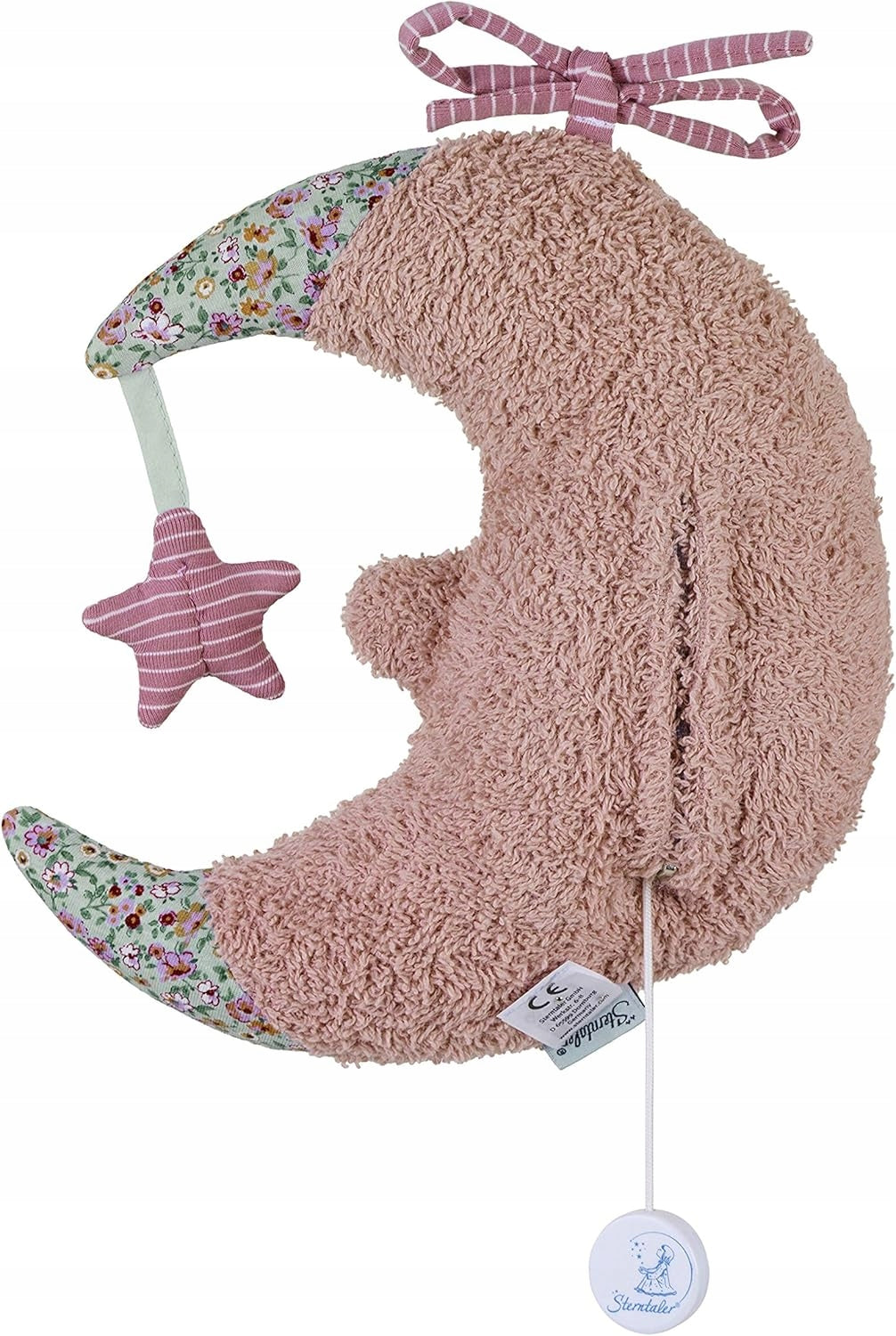 STERNTALER zenélő plüss hold alakú függőjáték 20 cm