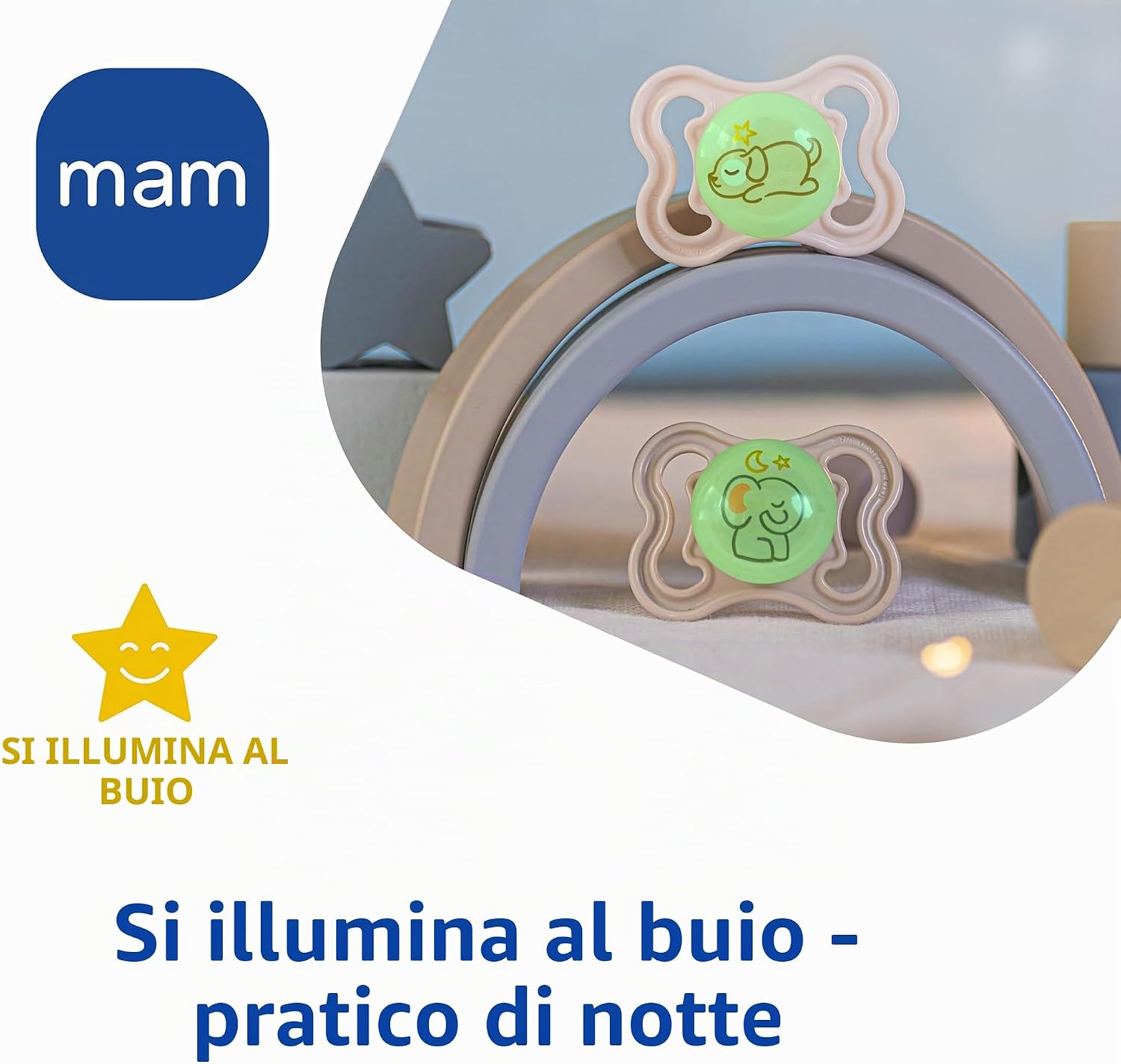 MAM SUPREME NIGHT smoczek silikonowy 0-6msc – zdjęcie produktu 4