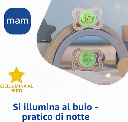 MAM SUPREME NIGHT smoczek silikonowy 0-6msc – zdjęcie produktu 4