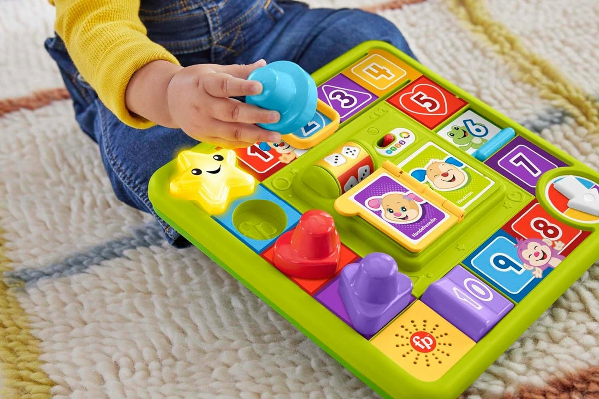 FISHER-PRICE HRB74 tableau de jeu interactif 40 sons LANGUE ALLEMANDE