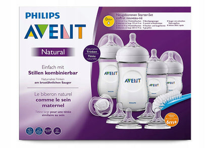 PHILIPS AVENT-set met flessen, 8 spenen en borstel 1