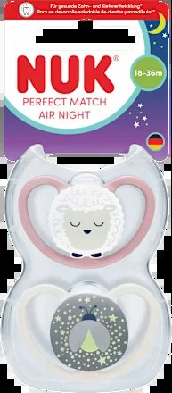 NUK Perfect Match Air Night pacifiers 18-36 months