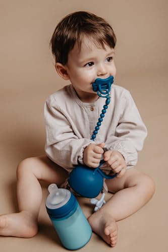 SUAVINEX Colour Essence clip in silicone per ciuccio con ciondolo