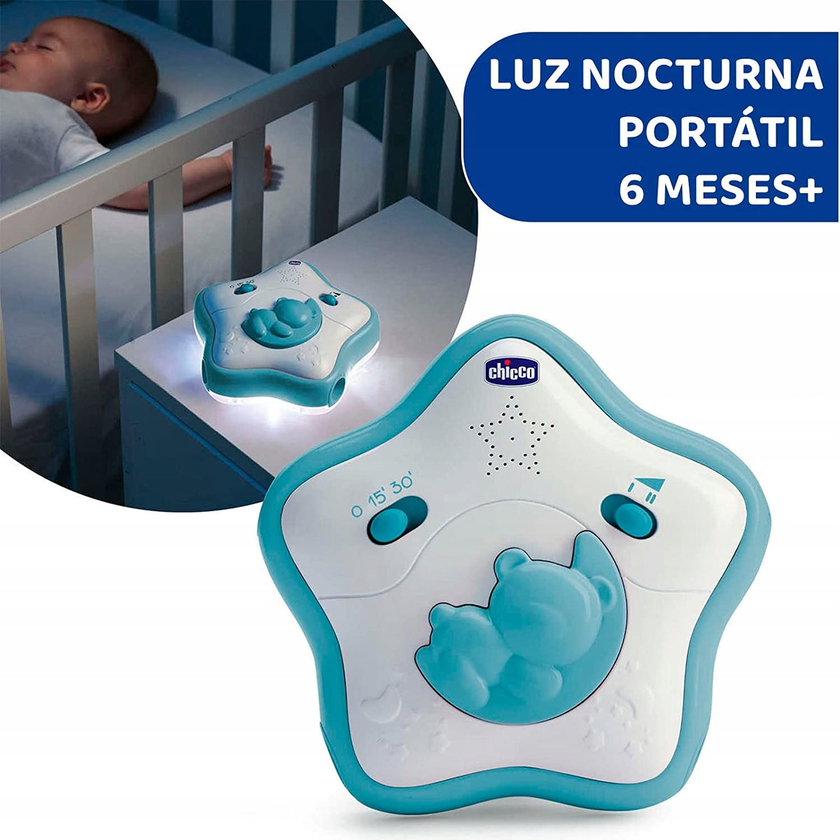 CHICCO Rainbow Sky 2w1 arco per passeggino e carillon con luce notturna