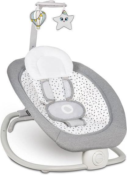 LIONELO PASCAL 2en1 hamaca mecedora hasta 9 kg con melodías y vibraciones