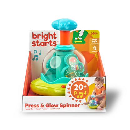 Bright Starts Press Glow Spinner musical toy 6m+