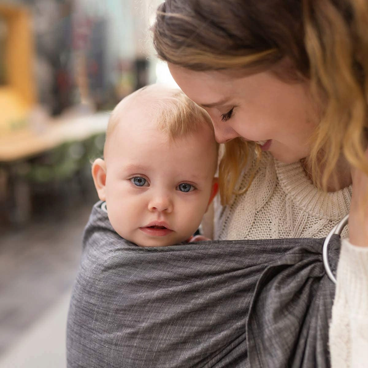 HOPPEDIZ écharpe à anneaux pour porter bébé
