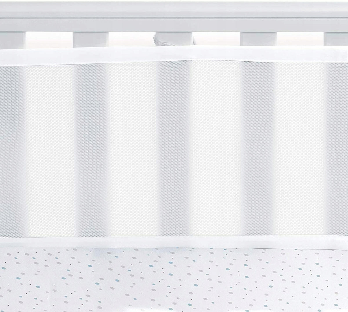mesh crib bumper dimensions 340x30, 160x30