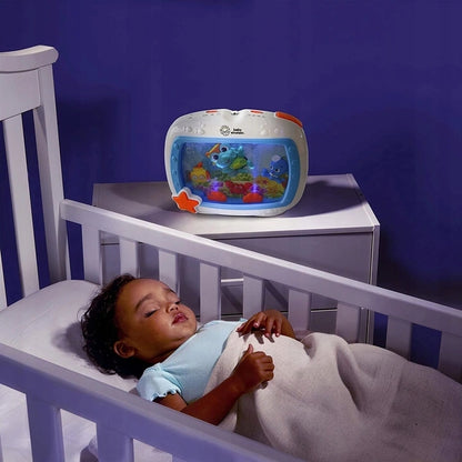 BABY EINSTEIN Morskie Sny POZYTYWKA + PILOT lampka do łóżeczka z melodiami i morskimi dźwiękami