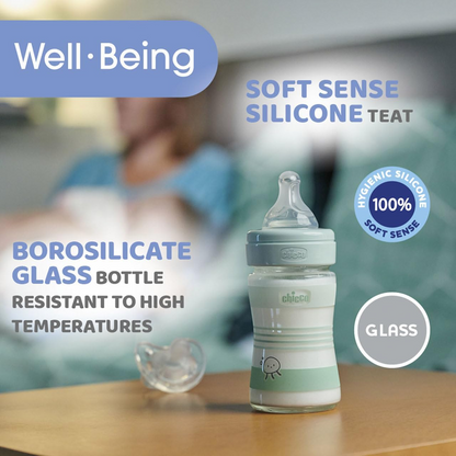 CHICCO Flasche Well Being 0m+ 150ml GLAS