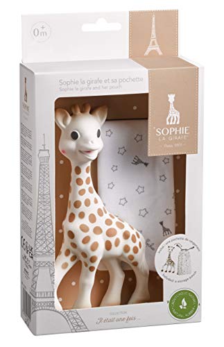 Sophie la Giraffe gryzak + woreczek do przechowywania – nowy – zdjęcie 1