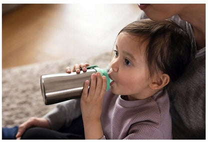NUK Junior Cup EDELSTAHL-Flasche Push-Pull Tülle 215 ml