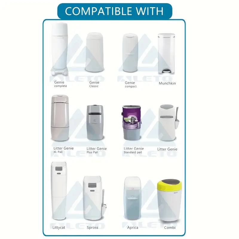 ALETO ανταλλακτικό φιλμ για tommee tippee angelcare litterlocker κ.λπ. x3
