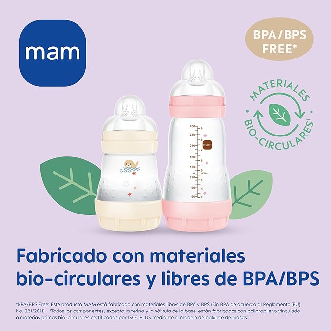 MAM Easy Start butelka antykolkowa 260ml 2m+ x2 – zdjęcie produktu 5