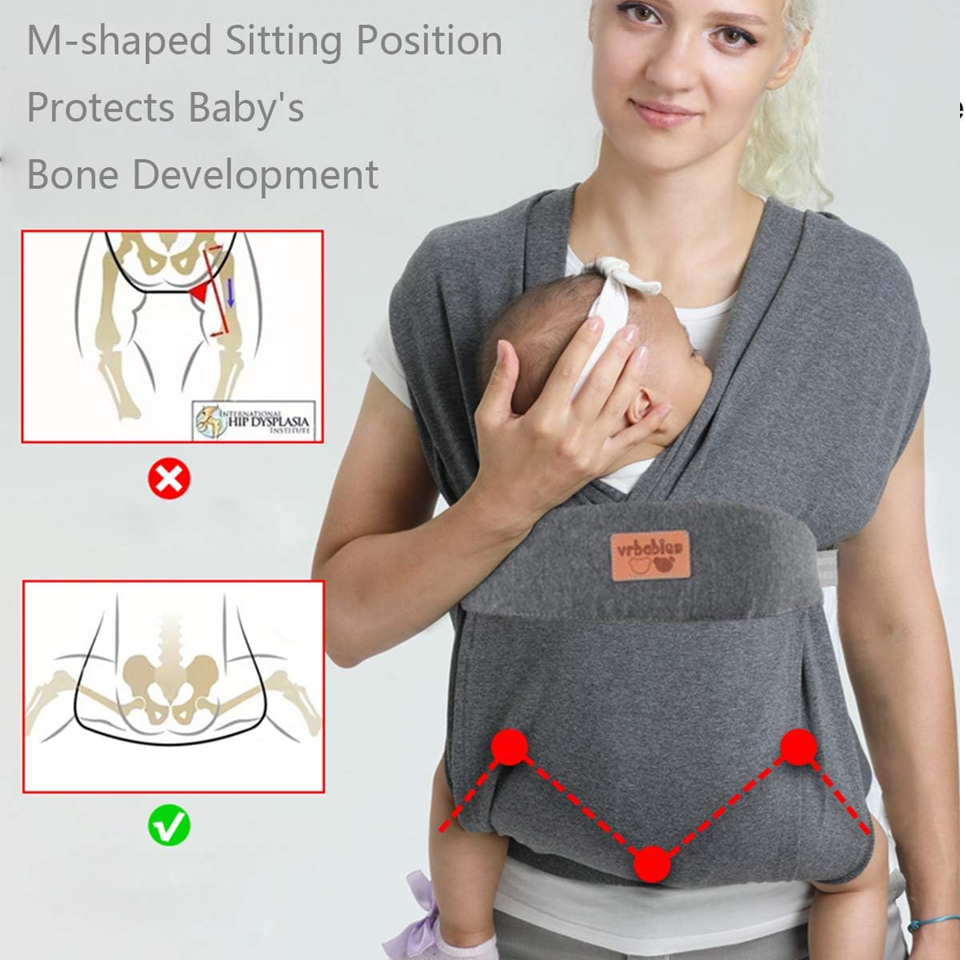VRBABIES ergonomische zachte draagzak 3-15kg