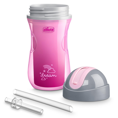 CHICCO Sport Cup Trinkbecher mit Strohhalm 266 ml 14 m+
